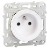 Single socket outlet, 16A, 250VAC, white, for built-in, schuko french, S520039