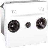 TV-R ending socket, for built-in, white color, MGU3.451.18