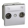 TV-R ending socket, for built-in, silver color, MGU3.451.30