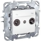 TV-R ending socket, for built-in, white color, MGU50.451.18Z