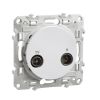 Socket combined, double, TV, radio, for built-in, white, S520452
