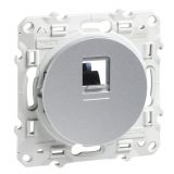 Socket for computer, single, RJ45, for built-in, silver, S530475