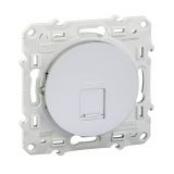 Socket for computer, single, RJ45, for built-in, silver, S530476