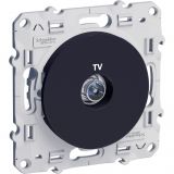 Socket for TV, single, TV, for built-in, anthracite, S540445