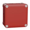 Box distribution, 121x121x87mm, surface, PP, red, ENN05175