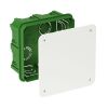 Box distribution, 112x112x51mm, for built-in, PP, green, IMT35122