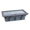 Box for floor, 276x199x72mm, for built-in, steel, gray, ISM50538