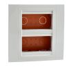 Box console, 166x166x58.75mm, for built-in, ASA, ivory, U22.724.25