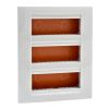 Box console, 261x206x58.75mm, for built-in, ASA, ivory, U22.736.25