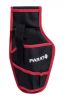 PARABELT Cordless screwdriver holster, with belt, with extra compartments, black with red edge - 1