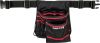PARABELT M belt bag, 8 pockets, hammer holder, black with red edge - 1