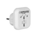 Universal travel adapter, adapter to UK/US/AUSTRALIA/CHINA standards, white, ZLA0568