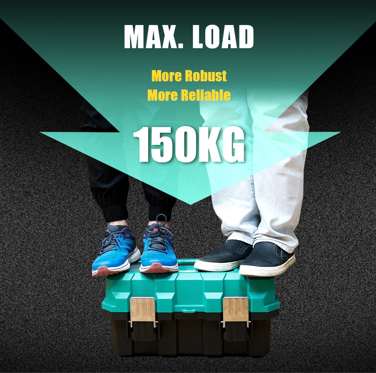 Куфар за инструменти, три нива, сгъваем, 255x280x510mm, полипропилен, SB-510, PRO'S KIT