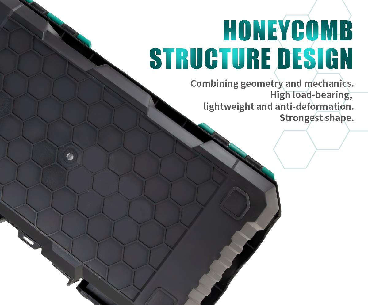 Куфар за инструменти, три нива, сгъваем, 255x280x510mm, полипропилен, SB-510, PRO'S KIT