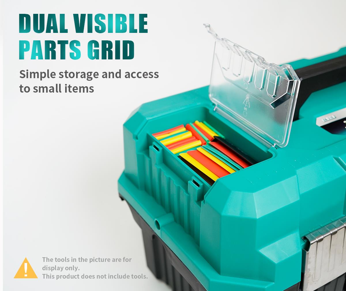 Куфар за инструменти, три нива, сгъваем, 255x280x510mm, полипропилен, SB-510, PRO'S KIT