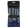 Tweezers set, 4 pcs., non-insulated, 808-389, PRO'S KIT - 2