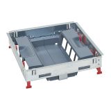 Base for floor box, 16 modules, for installation, metal, 281x281x81mm, LEGRAND 0 880 25