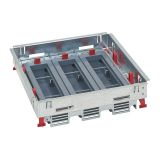 Base for floor box, 24 modules, for installation, metal, 281x236x81mm, LEGRAND 0 880 22