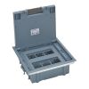 Floor box, 12 modules, built-in, plastic, 245x225x76mm, Ecobox, LEGRAND 0 881 72