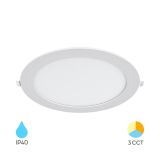 LED панел за вграждане, 24W, 230VAC, 2400lm, 3 в 1 цвята, ф275mm, BP01-62480, Braytron