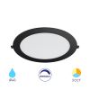 Recessed LED panel, BP01-91881,18W,220VAC,1800lm,3in1, black - 1