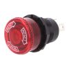 Button Switch OFF - ON, hole ф22, 10A/28VDC, SPSТ - 1