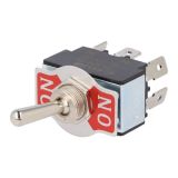 Toggle switch R13-28B-01, 20A/12VDC, DPDT, ON-ON