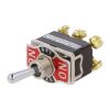 Toggle switch R13-29E-07, 10A/250VAC, DP3T, ON-OFF-ON - 1