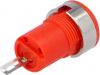 Connector output socket for banana plug 4mm red 14.3x30.7mm - 2