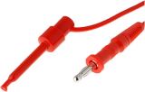 Probe measuring clip type with banana plug for multimeter, 60VDC/10A