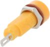 Connector output socket for banana plug 4mm yellow 11x30.9mm - 2