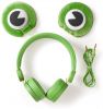 Headphones with magnetic ears and eyes Freddy Frog, 3.5mm jack, 85dB, 1.2m, green, HPWD4000GN, NEDIS
 - 9