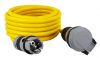 Extension cord 10m 3x2.5mm2 IP54 waterproof yellow COMMEL