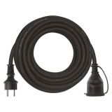 Extension cord, 10m, 3x2.5mm2, IP44, waterproof, black, P01810R, Emos
