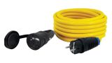 Удължител, 20m, 3x2.5mm2, IP54, влагозащитен, жълт, COMMEL