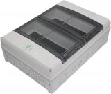Distribution box, 73342801, 28 (2x14) modules, SPELSBERG, for surface mounting, white