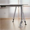 Cable organizer, 16 sections, metal base, Silver, 780mm - 3