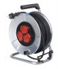 Extension cord reel, schuko, 25m, 3x1.5mm2, with thermal protection, metal, IP44, AS Schwabe, 10317