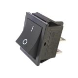 Rocker switch, 2 positions, OFF-ON, 16A/250VAC, hole 29x21mm, 4 pins, RS2013C3BK