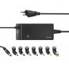 Universal charger HAMA-200004 for laptop, 100~240VAC, 90W, 7 connectors, USB port - 1