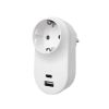 Socket outlet, 1 socket, 1 Schuko to 1 Schuko, USB A+C, 10A, 230VAC, white, BY72-02035, Braytron
 - 1