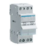 Change-over switch, two-pole, 25A, 230V, three-positions, SFT225
