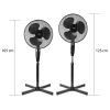 Room fan, with stand, 230VAC, 45W, metal, FNST14CBK40, NEDIS - 3