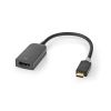 Преход USB type C/M - HDMI/F, 4K, 0.2m, черен, CCBW64652AT02, Nedis - 4