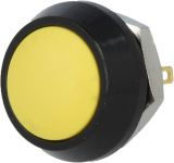Button switch, vandal resistant, OFF-(ON), 2A/36VDC, SPST, panel