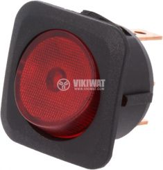 Rocker switch 2-position OFF-ON 25A/12V hole size 24mm - VIKIWAT