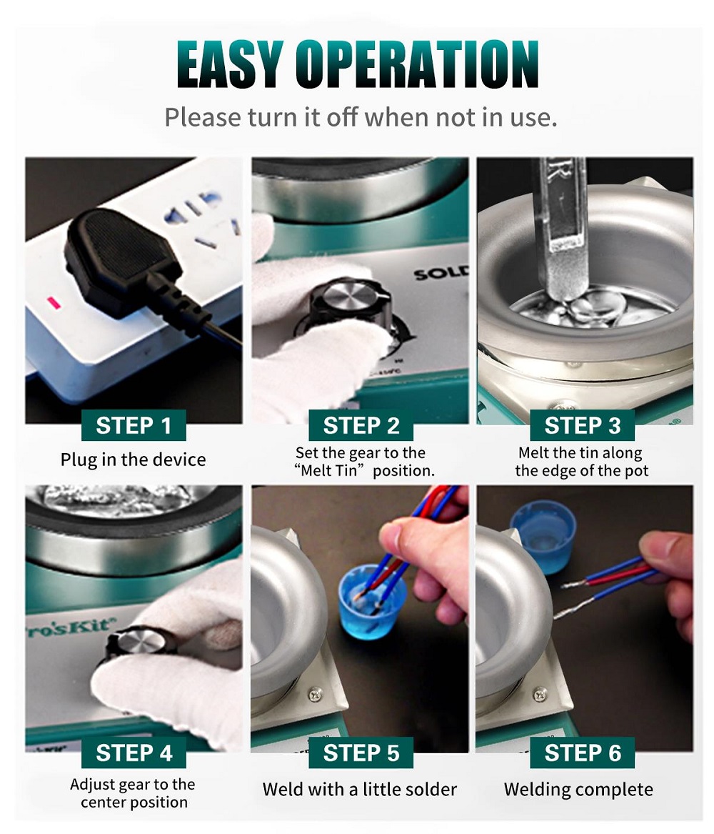 Станция за запояване/разпояване SS-532B, 200W, 230VAC, 100-550°C, PRO'S KIT