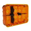 Flush mounting box, 6-gang, for multi-materials, 50mm, Batibox, LEGRAND 0 801 26
