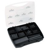 Box with heat shrink tube, 35/80mm, 1.5~12mm, 3:1, black, ShrinKit 321 Basic-PO-X-BK, HellermannTyton, 380-03001