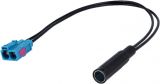 Antenna cable extension, 0.25m, DIN-Fakra x 2, Audi, Seat, Skoda and VW